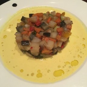 Gluten-free veggie tartare from Il Viaggio